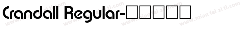 Crandall Regular字体转换